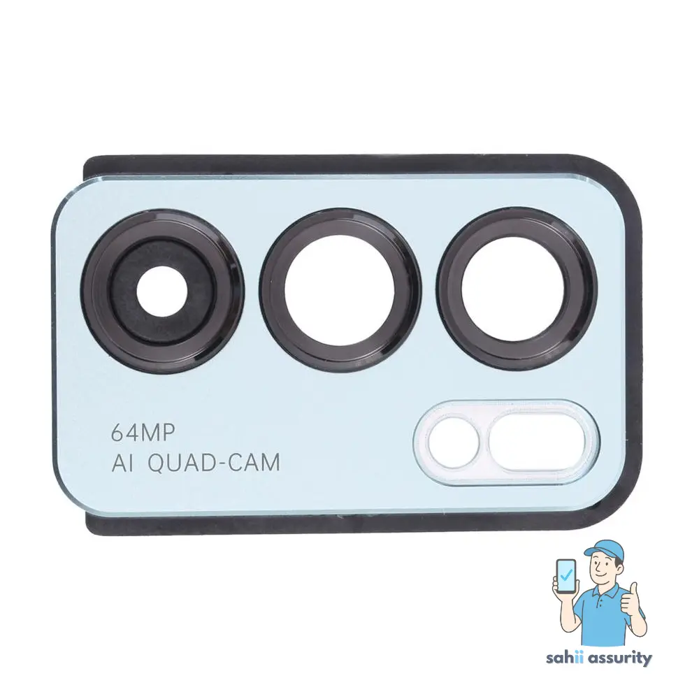 Camera Lens Glass with Frame for Oppo Reno6 5G Aura